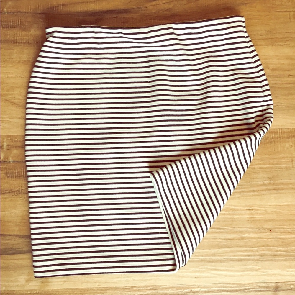 Black & White Pencil Skirt